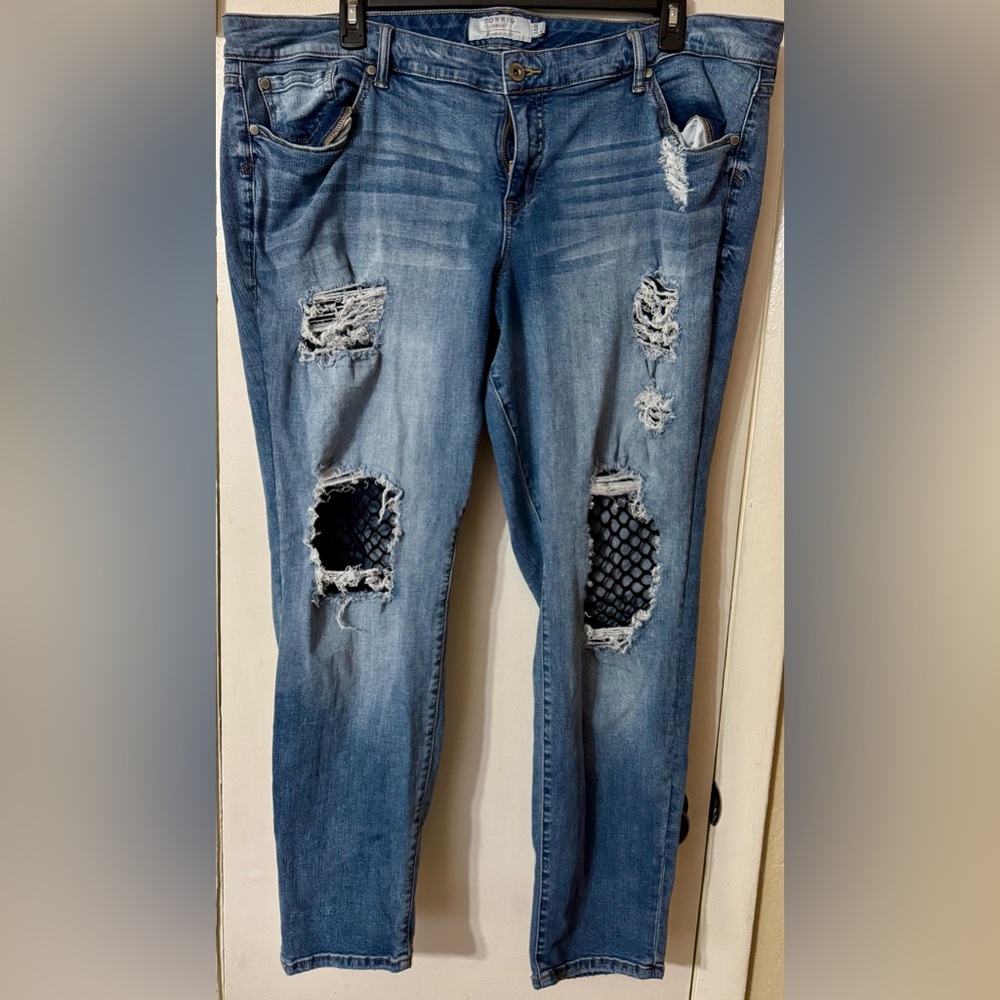 Torrid Fishnet Jeans